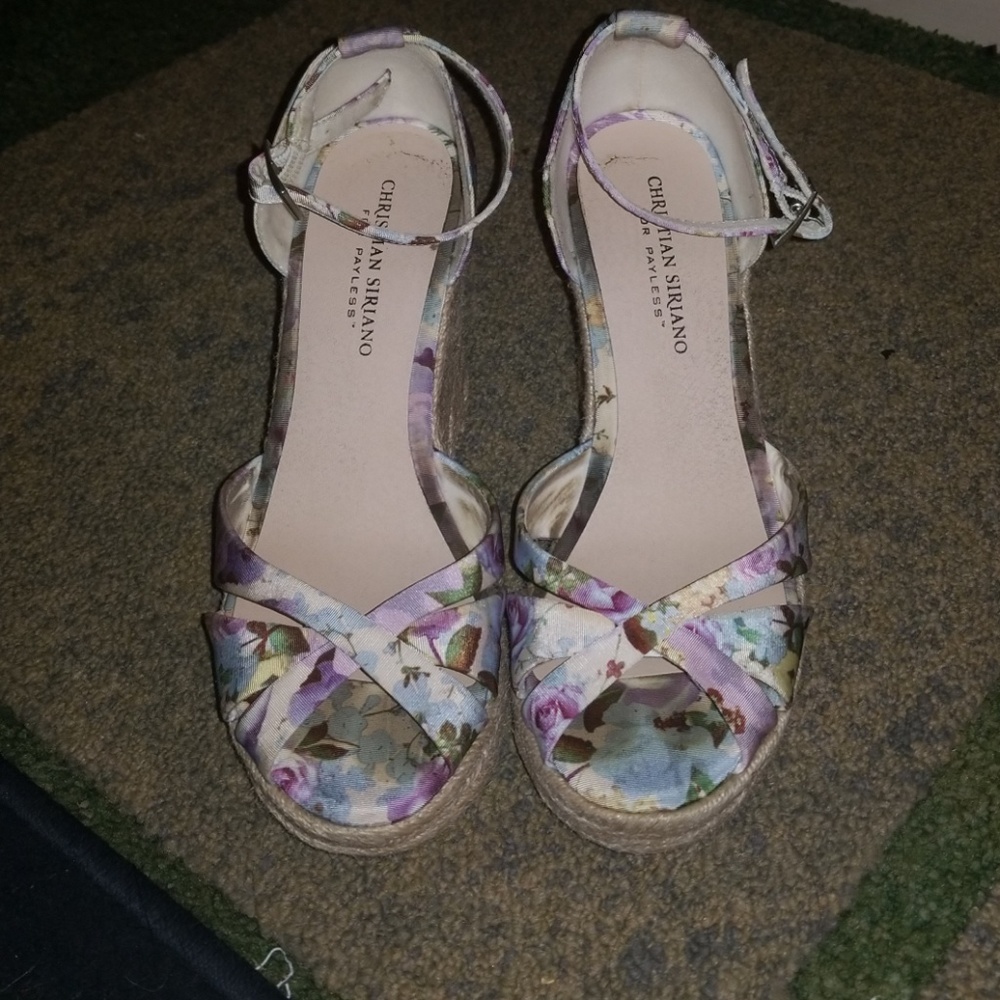 Floral Christian Siriano (For Payless) Wedges